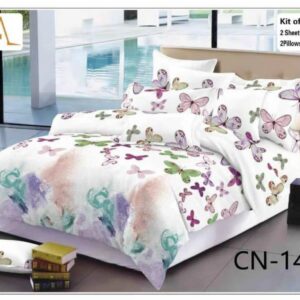 queen size bed-sheet with two pillow cases