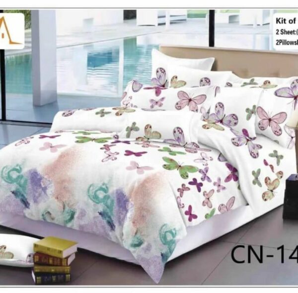 queen size bed-sheet with two pillow cases
